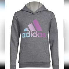 Nwt Bin Si Kids Activewear, Sport Logo, Adidas Girl, Girls Fleece, Adidas Hoodie, Hoodie Girl, Sports Logo, Adidas Online, Hooded Pullover