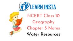 a girl reading a book with the words ncert class 10 geography and water resources