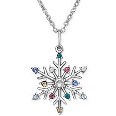 Giani Bernini Multicolor Cubic Zirconia Snowflake Pendant Necklace. Nwt. No Flaws. Details Cubic Zirconia 18" 1" Drop Spring Ring Cable Link Sterling Silver Christmas Snowflake Pendant, 18k Gold Necklace, Initial Pendant Necklace, Sterling Silver Chain Necklace, Silver Christmas, Silver Bars, Gold Sparkle, Initial Pendant, Silver Chain Necklace