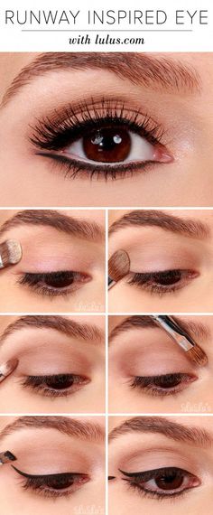 It's now easier than ever to pull off those high fashion beauty looks with simple how-to's like our Runway Inspired Black Eyeliner Makeup Tutorial! Bridal Makeup For Brown Eyes, Brown Eyes Blonde Hair, 2018 Makeup, Wedding Makeup For Brunettes, Nature Makeup, Natural Eyeliner, Makeup 2018, Wedding Makeup For Brown Eyes, Make Up Tutorials