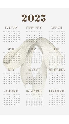 a calendar with a white ribbon around it