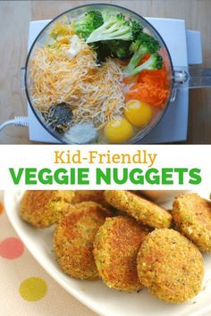 kid - friendly veggie nuggets with broccoli and cheese