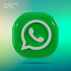 a green and white phone icon with the text whatsapp on it's side