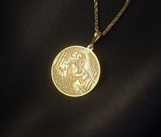 This unique necklace is crafted with fine workmanship depicting Pan, the god of nature in Greek mythology. Pan creates a pastoral and mystical atmosphere while playing the flute in the depths of the forest. With a goat and tree figures behind him, it symbolizes natural life and peace. This medallion is a special piece for those who love both mythological and nature-themed accessories. Reflecting the combination of nature and ancient stories, this necklace is a perfect option for daily use or special moments. Information about the pendant: - Material Options: 14K Solid Gold, 925 Sterling Silver, Silver Gold Plated - Silver Thickness 1 mm  - Solid Gold Pendant Thickness 0.8 mm Sizes Available: - 18mm / 0.70 inches - 20mm / 0,78 inches - 25mm / 0,98 inches - 30mm / 1,18 inches - 35mm / 1,37 i Mythological Round Pendant Necklace For Gifts, Mythological Round Pendant Jewelry As Gift, Mythological Pendant Necklaces As Gifts, Mythological Style Yellow Gold Jewelry As Gift, Mythological Style Yellow Gold Jewelry Gift, Mythological Medallion Jewelry Gift, Mythological Style Round Jewelry Gift, God Of Nature, God Pan