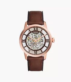 Shopping Cart Elegant Brown Watches With Skeleton Dial, Elegant Brown Watch With Skeleton Dial, Rose Gold Leather Watch Accessories With Skeleton Dial, Modern Brown Watch With Skeleton Dial, Timeless Brown Watch With Subdials, Rose Gold Leather Watch With Skeleton Dial, Rose Gold Watches With Skeleton Dial As Gift, Rose Gold Watch With Skeleton Dial As Gift, Rose Gold Watches With Skeleton Dial