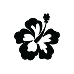 a black and white flower on a white background