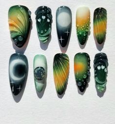 Picasso Nail Art, Crazy Nails, I Love Nails, Manicure Y Pedicure