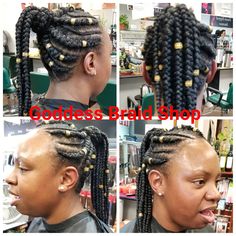 Goddess Braid Shop. www.goddessbraidshop.com. St Petersburg FL. Hair Goddess Nyc, Braids Goddess, Goddess Braid, Transitioning Hairstyles, St Petersburg Fl, Deep Conditioning, Goddess Braids, Protective Styles, Box Braids