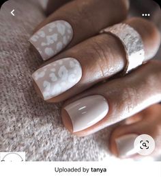 Nail Designs For Short Nails Trendy, Nail Art Subtle Simple, Nail Color Goes With Everything, Valentines Trendy Nails, Nail Art On One Nail, Elegant Nails Pearl, Winter Into Spring Nails, Subtle Cheetah Nails, Simple 2023 Nails