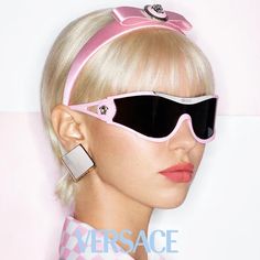 100% New Authentic Eyewear With Full Package Brand: Versace Model: Versace Ve4475 5485/87 Condition: New With Full Package Frame Color: Pink Lens Color: Grey Frame Material: Acetate Lens Socket: 42 Mm Bringe Width: 14 Mm Temple Length: 110 Mm Made In Italy Item Included: Authentic Eyewear, Certificate Of Authentic, Cleaning Cloth, Case, Box. Platinum Pixie Cut, Y2k Fashion Outfit, Iris Law, Chanel Eyewear, Fragrance Campaign, Versace Top, Versace Pink, Versace Eyewear, Custom Sunglasses