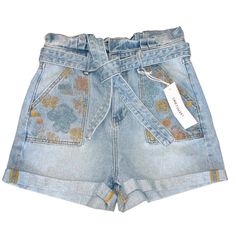 Excellent Nwt Condition Driftwood Paper Bag Embroidered High Waist Denim Shorts Size 27 Please See Photos For Measurements And Condition. No Known Flaws Size: Womens 27 Condition: New With Tags High Waist Denim Shorts, High Waist Denim, Embroidered Bag, High Waisted Shorts Denim, New Color, Paper Bag, Denim Shorts, High Waist, Color Blue