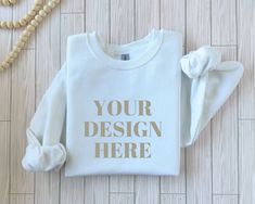 White Cotton Sweatshirt With Custom Print, Customizable White Crew T-shirt, Basic White Sweatshirt With Branding, Customizable White Crew Neck Sweatshirt, Customizable White Crew Neck Sweater, Customizable White Crew Neck T-shirt, Customizable White Cotton Sweater, Customizable White Long Sleeve T-shirt, White Cotton Sweater With Custom Print