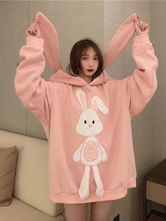 Rabbit Ears Loose Hoodie PN3774 ●Size: S: Length 71 cm,bust 142 cm, shoulder 62 cm,sleeve 62 cm M: Length 72 cm,bust 144 cm, shoulder 63 cm,sleeve 63 cm L: Length 73 cm,bust 146 cm, shoulder 64 cm,sleeve 64 cm XL: Length 74 cm,bust 148 cm, shoulder 65 cm,sleeve 65 cm XXL: Length 75 cm,bust 150 cm, shoulder 66 cm,sleeve 66 cm ●Material:Cotton ●About Shipping: We attach great importance to the orders of each customer and parcel delivery. 1.Processing time: 2-3 business days. 2.Shipping time: 10-15 business days to US, please allow 3-4 weeks shipping to other country.(Shipping times can be affected by variable customs clearance times or public holidays.) Loose Hoodie, Parcel Delivery, Rabbit Ears, Customs Clearance, Pink