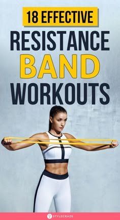 18 Effective Resistance Band Workouts: Today, fitness experts swear by the results they have seen on clients after using resistance bands instead of weights. This post lists 18 resistance band workouts for full-body toning and strengthening. #Health #Fitness #ResistanceBand #Workout #Exercise Resistance Tubing Exercises, Upper Body Band Workout Resistance, Abs Workout With Resistance Band Ab Exercises, Full Body Stretch Band Workout, Variable Resistance Training, Training Band Exercises, Resistance Band Exercises For Men Workouts Full Body, Full Body Resistance Band Workout For Women, Total Body Resistance Band Workout