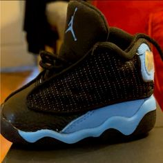 Size 3c Black And Blue Worn Once For Photo Baby Jordan Shoes, Retro Gym, Baby Jordans, Jordan Blue, Nike Air Jordan 11, Shoes Jordan, Baby Shoe Sizes, Toddler Sneakers, Girly Shoes