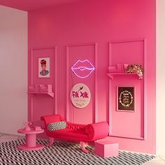 ESPAÇO INSTAGRAMÁVEL Selfie Wall, Retail Store Interior Design, Lip Tints, Interior Design Presentation, Lash Room, Beauty Room Decor, Furniture Details Design