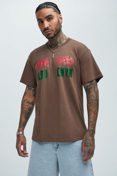 Available In Brown. Crew Neck Short Sleeve Screen Print 100% Cotton Disclaimer: Due To The Printing Process A Difference In Saturation May Occur. Each Garment Is Unique. Print Placement Will Vary. Imported | Mens Malibu Canyon Short Sleeve Tee Shirt in Brown size 3XL by Fashion Nova Search By Photo, Print Placement, Personal Marketing, Brown Fashion, Unique Print, Screen Print, New Shop, Printing Process, Fashion Nova