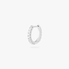 mini round lab grown diamond huggie in 14k white gold color:null|white gold/clear Fine Jewelry Collection, Effortless Elegance, Pave Diamonds, Fashion Earrings, Lab Grown, Lab Grown Diamonds, Final Sale, Diamond Earrings, Jewelry Collection