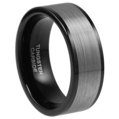 9mm Tungsten Carbide Wedding Men Black Ring Band Size $199.00 mens wedding bands Platinum Rings For Men, Black Ring Band, Rings For Men Black, Black Band Ring, Mens Black Ring, Platinum Rings, Tungsten Carbide Wedding Bands, Titanium Wedding Rings, Custom Wedding Rings