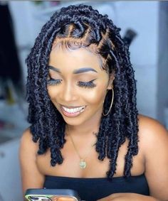 Butterfly Loc Braided Wig Full Lace Butterfly Loc Front Wig - Etsy Butterfly Locs Hairstyles, Butterfly Locs, Big Box Braids Hairstyles, Faux Locs Hairstyles, African Hair Braiding Styles, Box Braids Hairstyles For Black Women, Afrikaanse Mode, Braided Cornrow Hairstyles