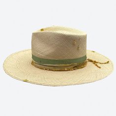 West Palm Straw Fedora Hat Gold Wide Brim Fedora For Festivals, Gold Fedora Straw Hat For Kentucky Derby, Gold Fedora With Short Brim For Festivals, Luxury Straw Hat For Beach, Luxury Panama Hat For Summer Beach, Luxury Fedora Straw Hat For Beach, Luxury Fedora Straw Hat For The Beach, Luxury Natural Straw Hat For Beach, Bohemian Natural Panama Hat For Garden Party