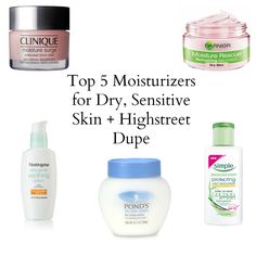 Top 5 Moisturizers for Dry, Sensitive Skin + Highstreet Dupe Moisturizer For Sensitive Skin, Clinique Moisture Surge, Clinique Moisturizer, Avocado Smoothie, Cream For Dry Skin, Mental Training, Dry Sensitive Skin, Dry Skin Care