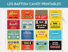 This Wall Decor item by MissionMall has 153 favorites from Etsy shoppers. Ships from United States. Listed on Jan 15, 2023 Candy Printables, Tootsie Rolls, Candy Quotes, Candy Poster, Lds Baptism, Names Of Christ, Church Gifts, Church Nursery, Swedish Fish