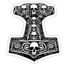 Google+                                                                                                                                                                                 More Gaelic Tattoo, Hammer Drawing, Valkyrie Tattoo, Viking Tattoo Symbol, Mystical Tattoos