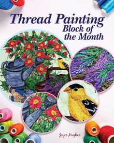 Thread Painting a Garden Quilt Amy Butler Quilt, How To Thread, Millefiori Quilts, Quilting Books, Big Block Quilts, International Quilt Festival, Applique Pillows, Drawing Block, Raw Edge Applique