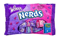 a bag of nerds candy on a white background