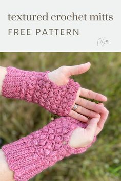 Make these gorgeous textured crochet mitts with our free crochet pattern. The Pink Puff Stitch Crochet Mittens are packed full of stitch texture, luxury and style. The crochet fingerless gloves can be made with just one skein of yarn so a great yarn stash buster project to make in an evening with your favourite TV show on.