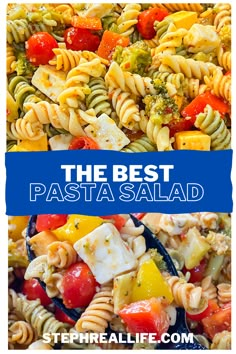 the best pasta salad is in this postcard