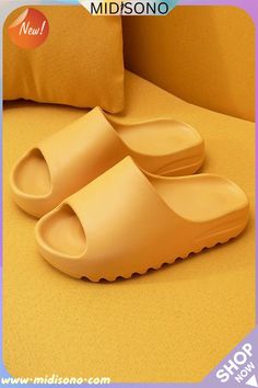 Open Toe Chunky Footbed Slippers Shower Slippers, Color Home, Indoor Shoes, Women Slides, Summer Flip Flops, Summer Slippers, Outdoor Sandals, Slides Women