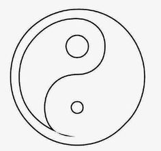 the yin symbol is shown in black and white