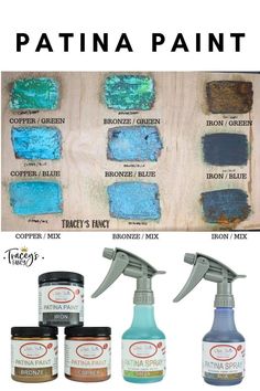 the instructions for how to use patina paint