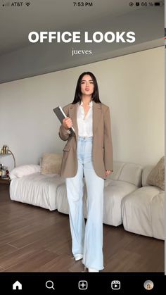 Seni Formal Women, Office Outfits Women Gen Z, Cardigan Corporate Outfit, Formal University Outfit, Legal Outfits For Women, Trendy Business Casual Outfits For Women Work, Blazer Outfit Formal, Bussines Casual Woman, Outfit Elegantes