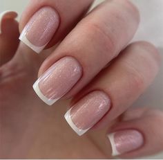 Wow Nails, French Manicure Nails, Summery Nails, French Tip Acrylic Nails, Pretty Gel Nails, Short Acrylic Nails Designs, Nail Designs Glitter, Fire Nails, Classy Nails