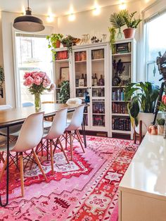 the instagram page for instagram com features an image of a dining room with chairs and