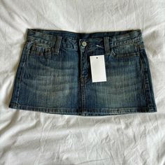 Brand New Really Soft Blue Mini Skirt Fits Low Rise Malia Skirt Brandy, Jean Skirt Aesthetic, Low Rise Denim Skirt, Mini Skirt Fits, Brandy Melville Skirt, Brandy Melville Skirts, Jean Mini Skirt, Blue Mini Skirt