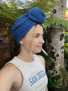 Our super soft cotton wired head wrap turbans offer softness and breathability, making them ideal for those experiencing hair loss due to chemotherapy, Alopecia, or surgery, as well as for individuals with lots of hair who need a stylish way to tuck it away. The flexible wire contours to your head, ensuring a secure and comfortable fit for all head sizes, providing both style and comfort during sensitive times. PRODUCT DETAILS: Colour: Ocean Blue Material: 100% Cotton & Coated Aluminium Wire Mea Cotton Summer Turban One Size Fits Most, Blue Beach Headwrap Headband, Trendy Blue One Size Headscarf, Casual Blue Turban, One Size Fits All, Casual Blue One-size Turban, Adjustable Blue Headwrap For Summer, Casual Blue Adjustable Headwrap, Casual Blue Turban, Blue Beach Headwrap, One Size Fits Most