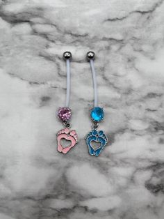 ITEM:  1 Belly Ring MATERIAL:  316L Surgical Steel & Bioflex SIZE:  14G / 1" Pregnancy Belly Rings, Belly Ring, Pregnant Belly, Belly Rings, Body Jewelry, Prong Setting, Ring, Pink