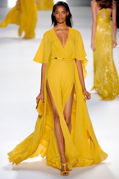 Mode Shoes, Elie Saab Spring, فستان سهرة, Gorgeous Gowns, Elie Saab, Beautiful Gowns, Bright Yellow