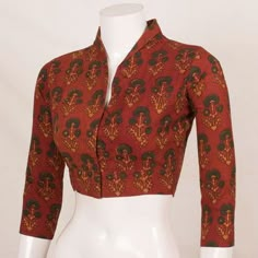 Blouse Fitting, Blouses Formal, Cotton Blouse Pattern, Kalamkari Blouse Designs, Blouse Designes, Kalamkari Dresses