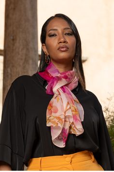 Named after the famous piazza in Rome, Campo de' Fiori (field of flowers), this sheer silk Georgette long scarf has a floral print. 100% Made in Como, Italy. Figure flattering size: Approx. 20” x 67". Years of trial and error taught us that this size scarf is one of the simplest to style and makes every woman look chic. 100% silk Georgette: A soft, super lightweight, slightly crinkly, sheer fabric that drapes beautifully. Pure luxury, naturally dyed: We use non-toxic vegetable dyes that preserve Luxury Floral Print Silk Scarf For Spring, Luxury Silk Floral Print Scarves, Luxury Multicolor Scarf For Spring, Pink Floral Print Silk Scarves, Pink Silk Scarf With Floral Print, Luxury Silk Scarves With Floral Print, Field Of Flowers, Trial And Error, Como Italy