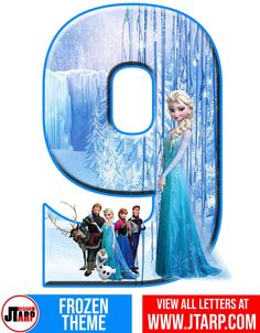 the letter d is made up of frozen characters