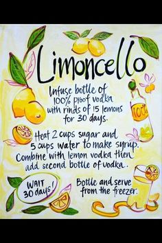 a sign with some lemons and other things on it that says limoonocelo