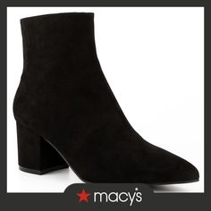 in stock Black Evening Booties For Winter, Elegant Black Booties With Block Heel, Black Heeled Boots With Ankle Strap For Fall, Black Ankle Strap Heeled Boots For Fall, Black Ankle Strap Booties For Fall, Elegant Black Ankle-high Booties, Black Suede Lined Ankle Heeled Boots, Black Synthetic Ankle-high Heeled Boots, Black Suede-lined Ankle Heeled Boots