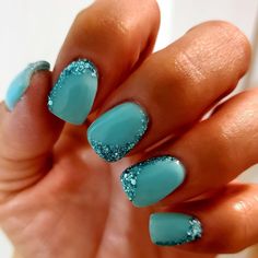 Dip Powder Nails Colors, Teal Acrylic Nails, Turquoise Nail Designs, Dip Powder Manicure, Teal Nail Designs, Dip Nail Colors, Uñas Ideas, Dark Mirror, Revel Nail Dip Powder