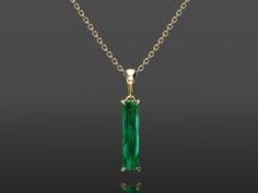 Luxury Baguette Cut Emerald Necklace, Jennys Jewelry By Se Jin Emerald Necklace, Luxury Green Rectangular Pendant Jewelry, Luxury Pendant Emerald Necklace For May Birthstone, Luxury Emerald Necklace With Rectangular Pendant, Luxury Emerald Rectangular Pendant Necklace, Luxury Hallmarked Pendant Emerald Necklace, Emerald Necklaces For Men, Luxury Yellow Gold Emerald Necklace With Rectangular Pendant