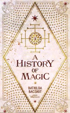 a book cover for a history of magic